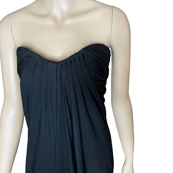 Thomas Wylde Cocktail Dress Gown Strapless Maxi Black - Picture 3 of 12